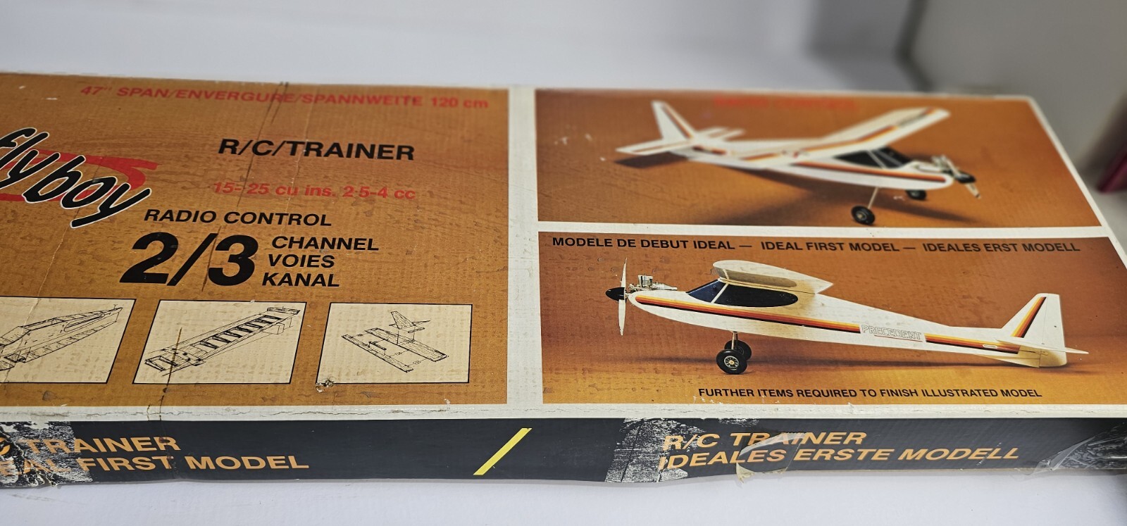 Precedent Fly Boy Model Glider Aircraft Trainer Kit Spares Or Repairs