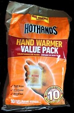 New HotHands Hand Warmer 10 Pair Value Pack, Exp date 08/26, Up To 10 Hours heat