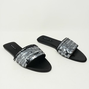 zara black slides