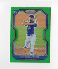 2021 Prizm Baseball Mitchell White Rookie #129 Green Prizm Los Angeles Dodgers