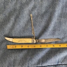 1 Pocket Knife Imperial Providence R.I. USA Fishing Scaler  Knife California