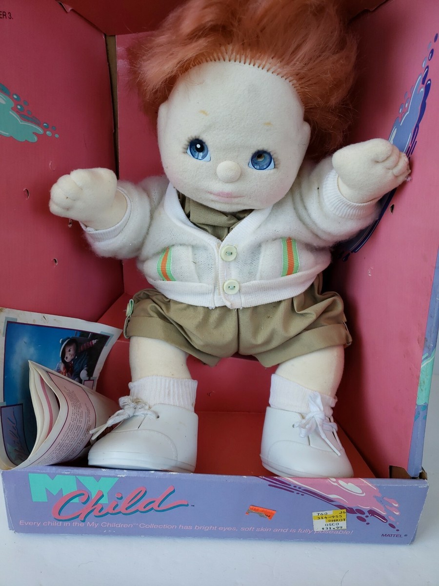 Mattel My Child Doll Toy Red Hair 14” Posable Vintage 1985