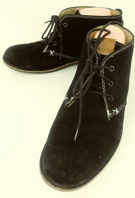 Aldo Men’s Suede Lace up Boots with side zipper Size 9.5 EU 42.5 Aldo Mens Boots Ankle EU 42.5 US 9.5 Black Suede Casual Lace  main image 2