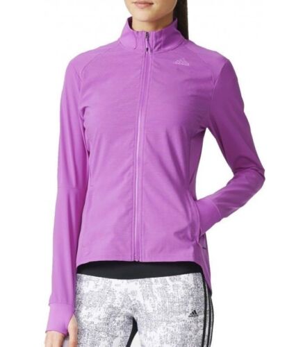 Ladies Women's New Adidas Track Tracksuit Top Athletic Running Jacket - Purple - Picture 1 of 2