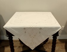 Vintage Tablecloth/Topper with Cutwork Embroidery