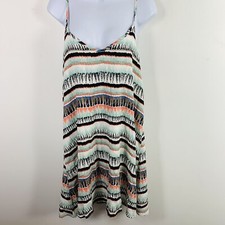 Loveriche Multicolor Striped Dress Sz M Sleeveless Strappy Swing Boho NEW CN29
