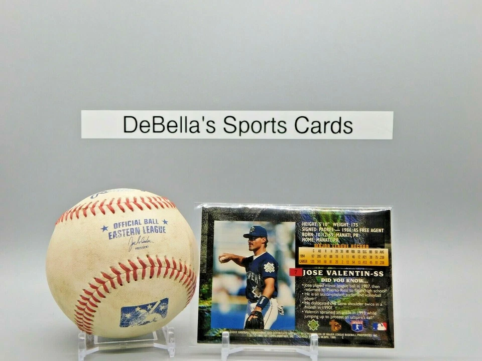 1995 Topps Embossed Golden Idol Jose Valentin #7  - Image 2 of 2