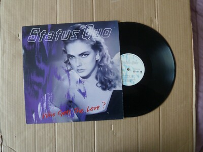STATUS QUO - WHO GET'S THE LOVE? - 12'' P/S SINGLE - VERTIGO - QUO 23 12 - 1988