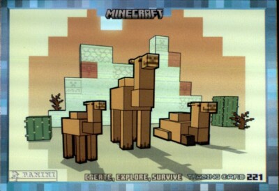 Panini Minecraft Trading Card Nr. 221 - RAWR! - Rainbow Karte - 2023