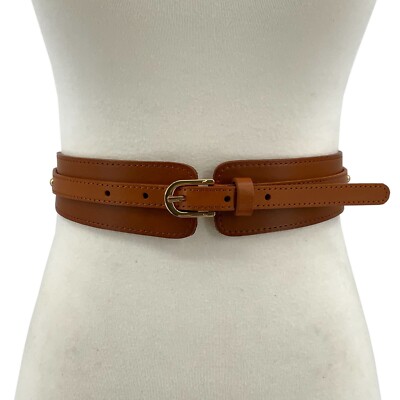 Women Stretch Skinny Elastic Boho Classic Flexible size Full Grain Leather Belt