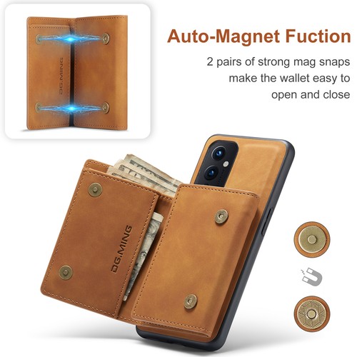For OnePlus 9/9 Pro/9R PU Leather Back Card Slot Wallet Flip Stand Phone Case - Picture 26 of 50