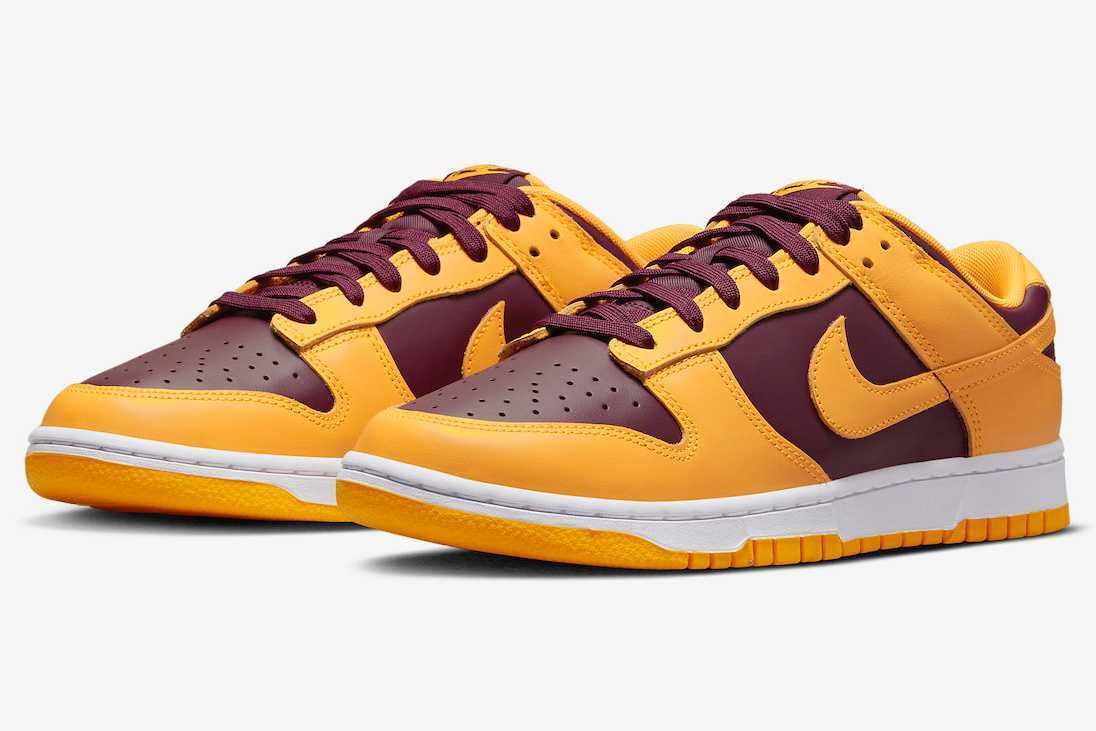 Nike Dunk Low Retro University Gold and Deep Maroon DD1391-702 US 6-12 Men