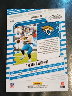 ファイアーレヴォリューション トレーディングカード セット 2024 Panini Absolute Football Trevor Lawrence #48 - Jacksonville