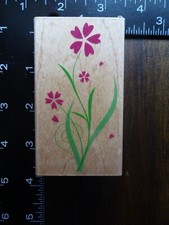 HEART FLOWER BLOSSOM Garden Summer Rubber Stamp by HERO ARTS