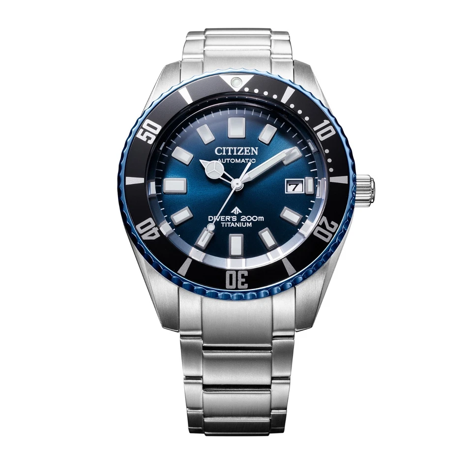 Citizen Men's Sea Date Automatic Silver Stainless Steel Watch 41 MM NB6026-56L