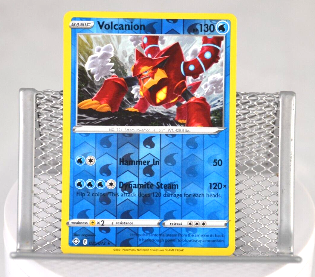 Pokemon TCG Shining Fates Volcanion 025/072 Reverse Holo Rare eBay