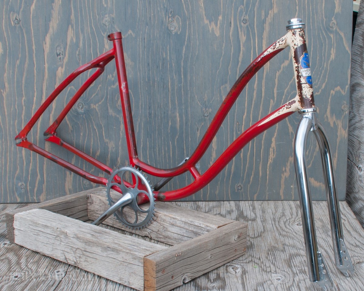 Vintage 1940 Prewar Schwinn Ladies BIKE Frame Fork++ 26