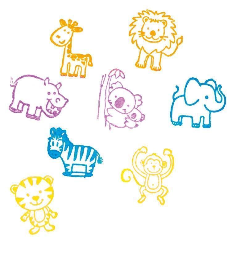 Thumbnail - Stempel Wilde Tiere (8 Stempel) | Stück | Deutsch (2018) | Ean