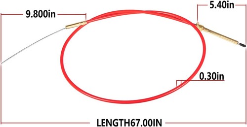 987661 Lower Shift Cable kit for 1988-1993 OMC Cobra Sterndrive, Sierra 18-2245 - Afbeelding 7 van 9