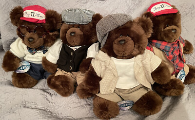 II Boyz Teddy Men Singing of Bear 0 Complete Set BOYZ Bears BOX IN
