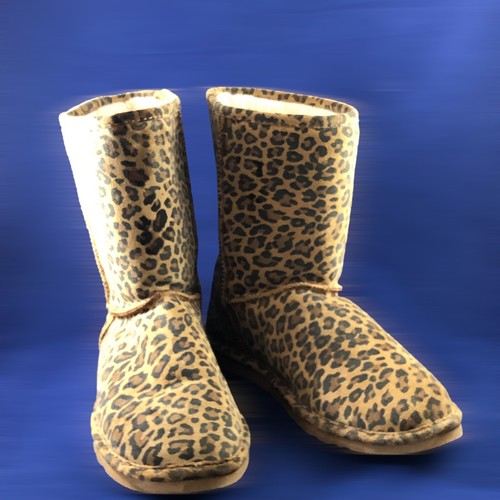 leopard print bearpaw boots