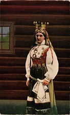 Old postcard AK NORWAY Norge. Hardangerbrud (257809)