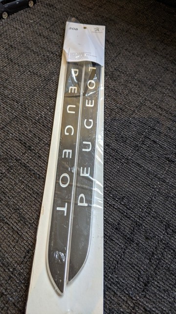 1607558180 Genuine Peugeot 2008 Dark Chrome Front Door Sill Trims