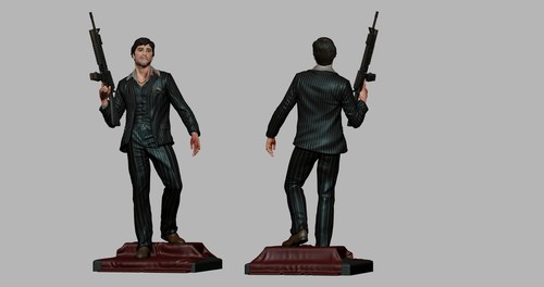 SCARFACE - Tony Montana - Al Pacino Resin Model / Figure / Statue Fan Art - Picture 5 of 5