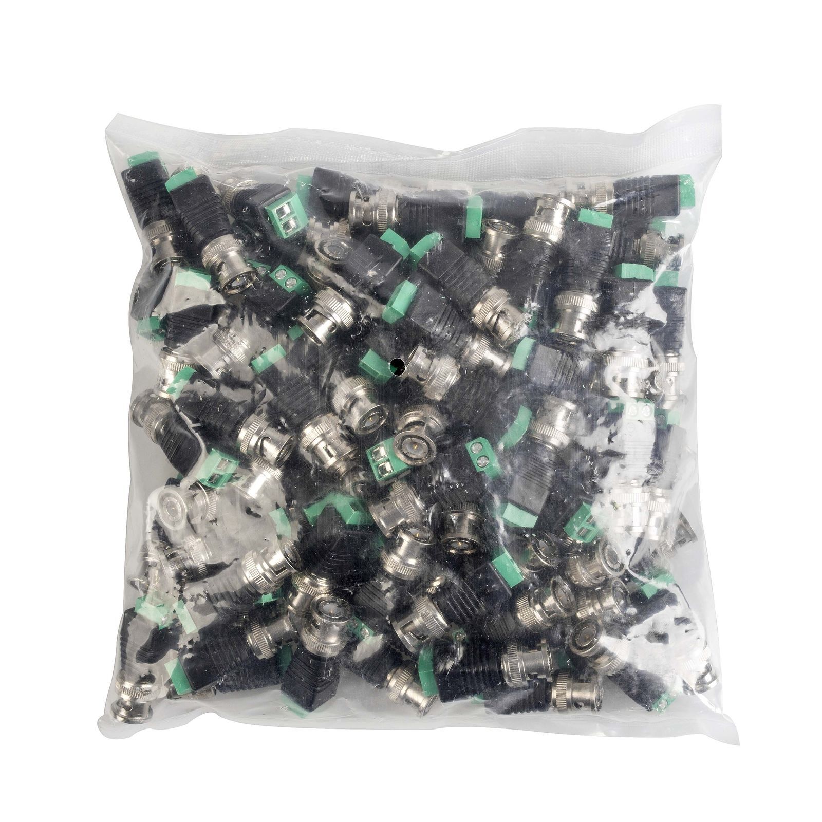 100pcs BNC Male Balun Connector Video CCTV Camera CAT5 CAT6 Cable Screw Terminal