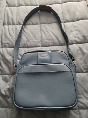 Vintage Carry On Luggage Blue Montbello Il Samsonite