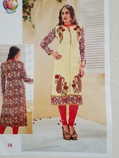 COMPARE 89.99BOLLYWOOD STYLE KURTI W/BTFL EMBROIRY SIZE 46"