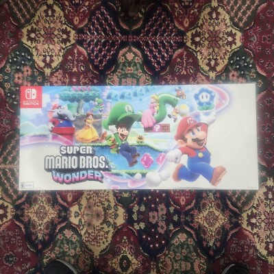 Nintendo Super Mario Wonder Gamestop Store Display  36x16