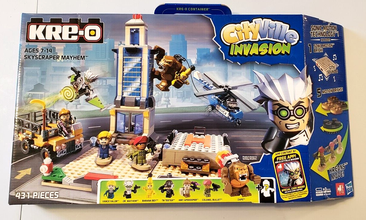 RARE! Kre-O King Kong Mad Scientist CityVille Invasion SKYSCRAPER