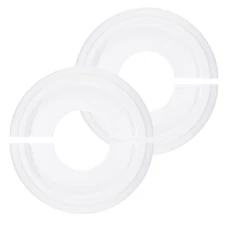 Ceiling Medallion 2 Pcs 10" OD x 4" ID Split Chandelier Medallion White