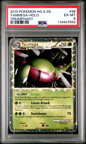 Yanmega graded PSA 6 for sale on eBay