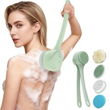 Electric Back Scrubber Shower Waterproof Rechargeable Exfoliating Brush