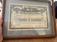 Original 1929 Ford Motor Company of Canada 100 Share Cert&ndash; Wall Street Crash Era
