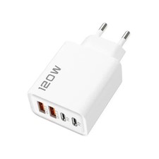 European EU,US USB Wall plug 120w Fast charge PD USB Type C travel Charger 4Port