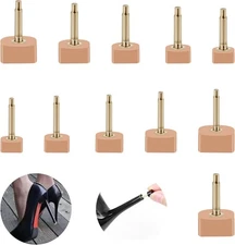 "N/A" 10Pairs High Heel Tips Replacement Kit Caps Cover Heel... 