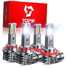 H11 9005 LED Light Bulbs Combo, 800 Brighter 80000LM 6500K, 9005/HB3 H11/H9