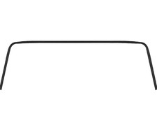 1968-72 Chevrolet Nova Chevy Ii Black Headliner Rear Window Trim Molding