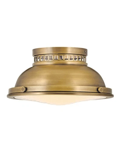 Hinkley Lighting 4081 Brass 2-Light 13"W Flush Mount Ceiling Fixture - Picture 1 of 3