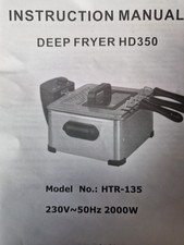 Hometronix Double Deep Fat Fryer Stainless Steel
