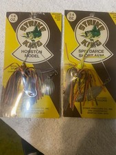 2 Vintage Strike King Spinnerbaits Houston Mo...