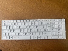 TOSHIBA SATELLITE PRO C850 C855 C850D C870 L850 L855 TASTIERA UK BIANCA