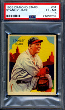 1935 Diamond Stars #34 Stanley Hack PSA 6 EX-MT