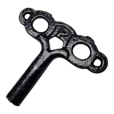 Antique Cast Iron Clock Winding Key Victorian Era "P" Replacement Part