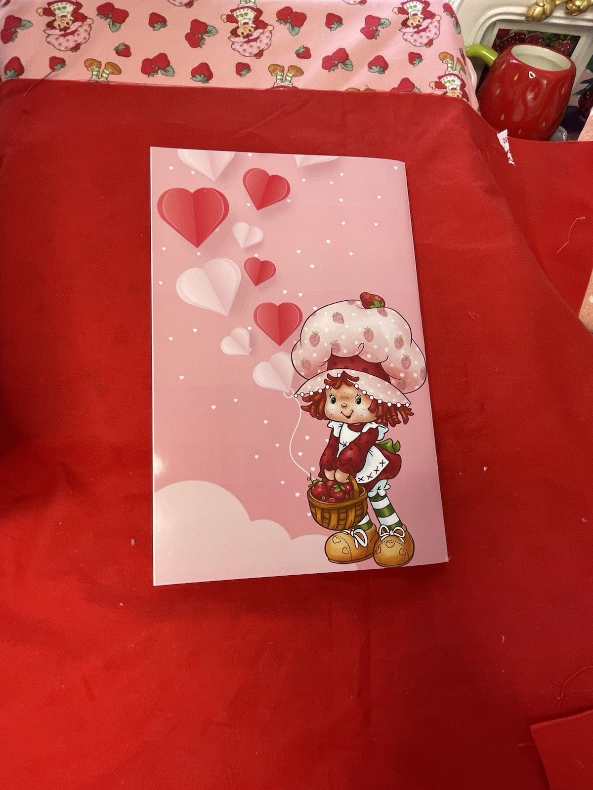 Strawberry Shortcake Handmade Notebook | A5 Lined Journal Kawaii Stationery Gift
