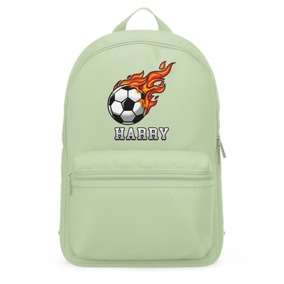 Personalisierter Fußball Mini Rucksack Jungen Name Flamme Design Schultasche