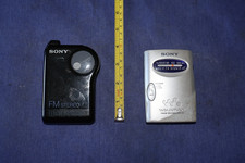 2 Sony AM/FM Walkman Radio's for Parts or Repair Models SFR-26  SFR-59
